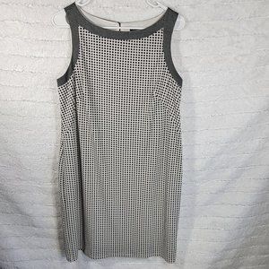 Ann Taylor Black and White Checkered Dress